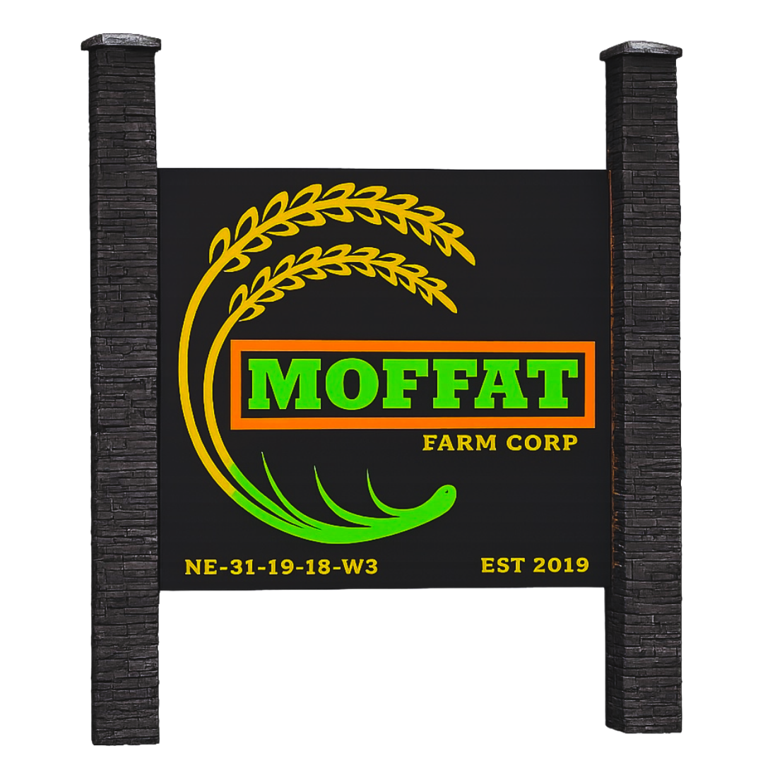 8ft x 8ft Custom Sign - Canadian Farm Signs